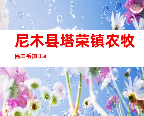 尼木县塔荣镇农牧民羊毛加工专业合作社